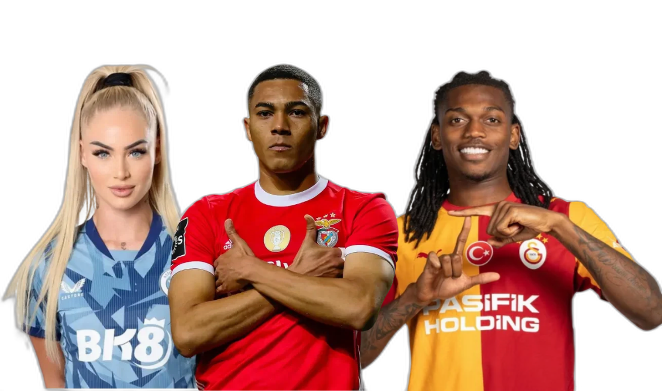 Alisha Lehmann & Carlos Vinicius Alisha Lehmann، Carlos Vinicius، Rafael Leao