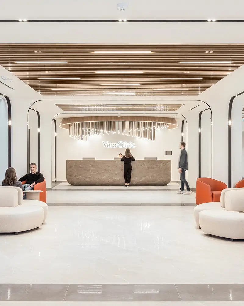 Modern design of Vera Clinic, interior
