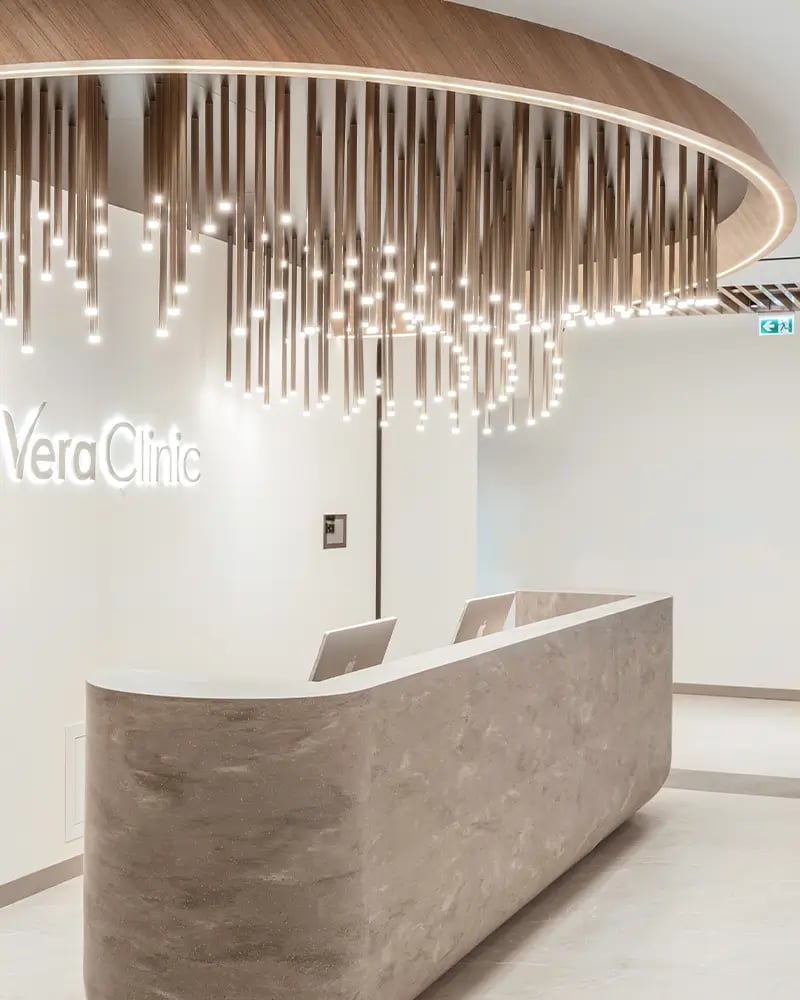 Hair transplant waiting room, Vera Clinic
