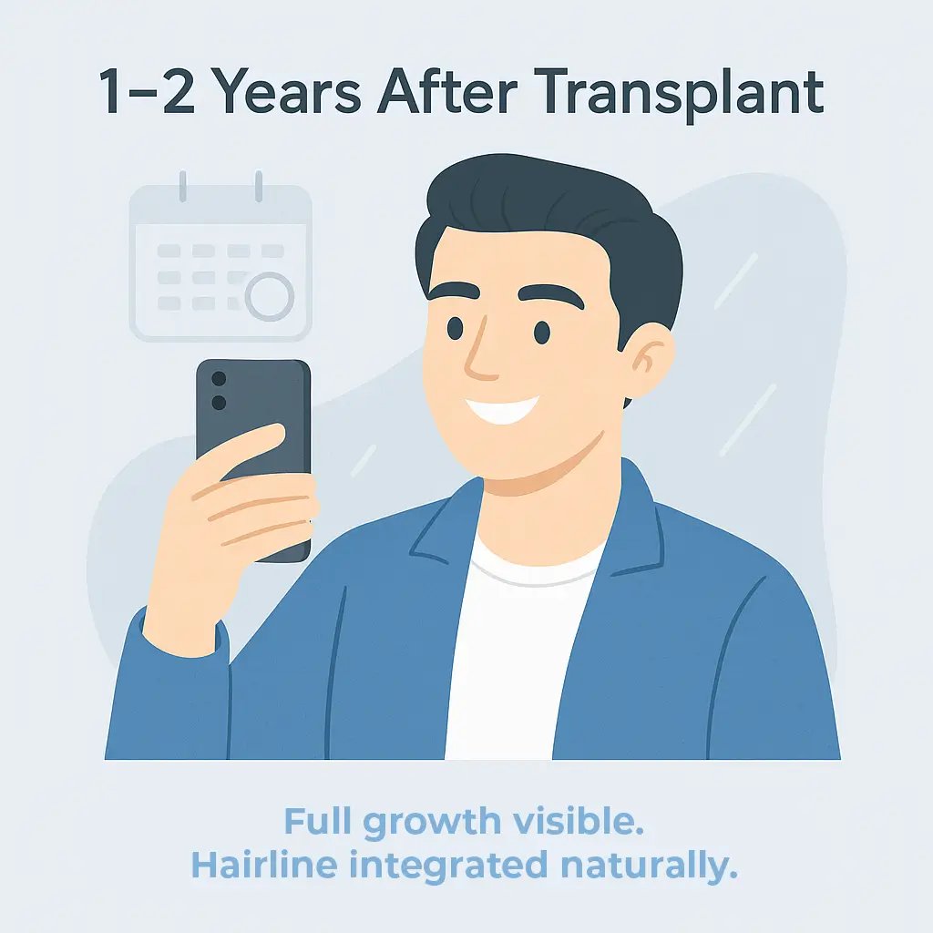 Hair transplant long-term results