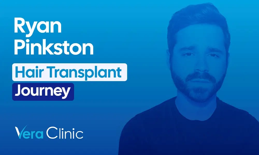 Ryan Pinkston celebrity hair transplant before and after