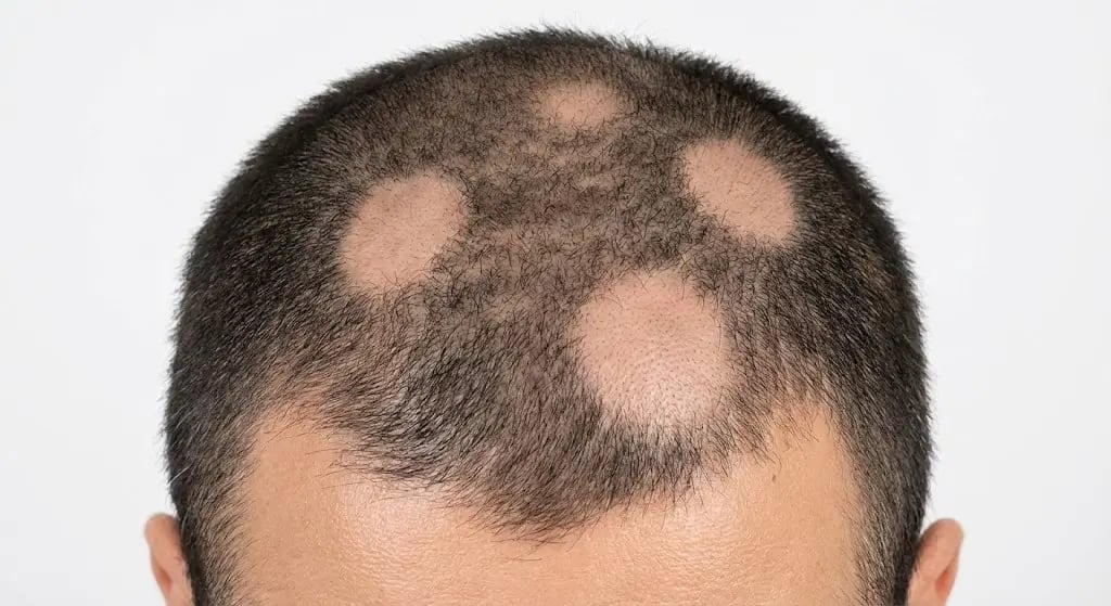 Alopecia areata negli uomini Alopecia areata negli uomini