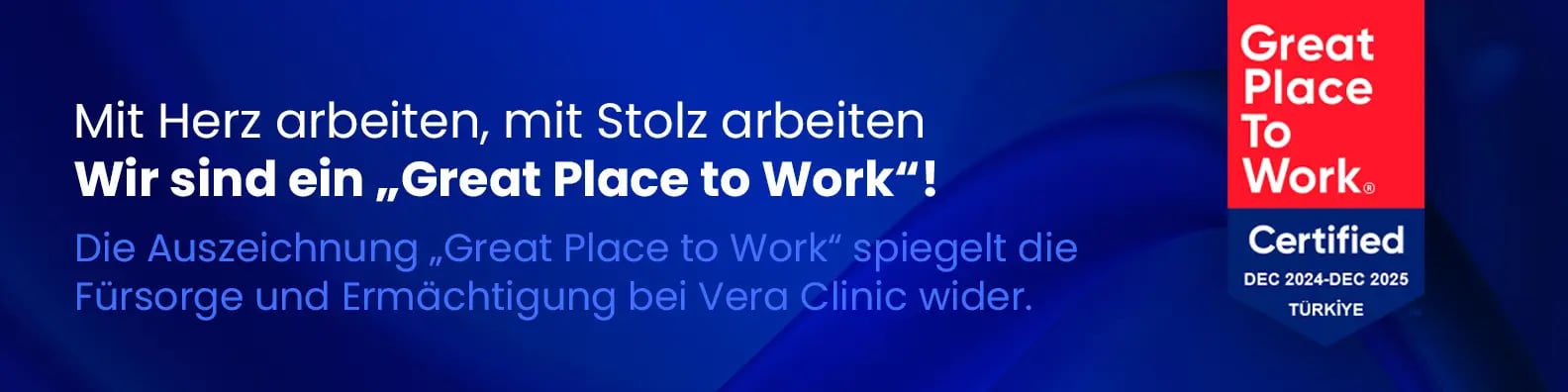 vera clinic toller Arbeitsplatz german