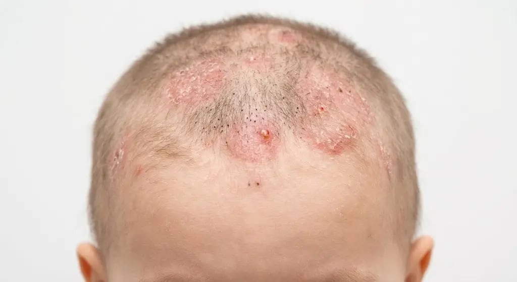Tinea capitis (tiña del cuero cabelludo) en niños