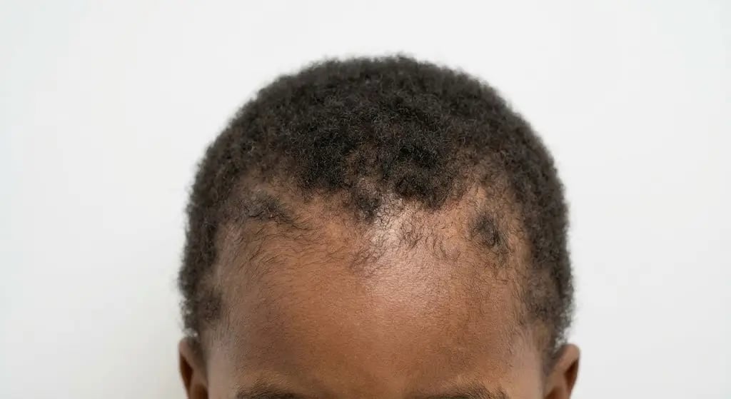 Alopecia por tracción en un niño