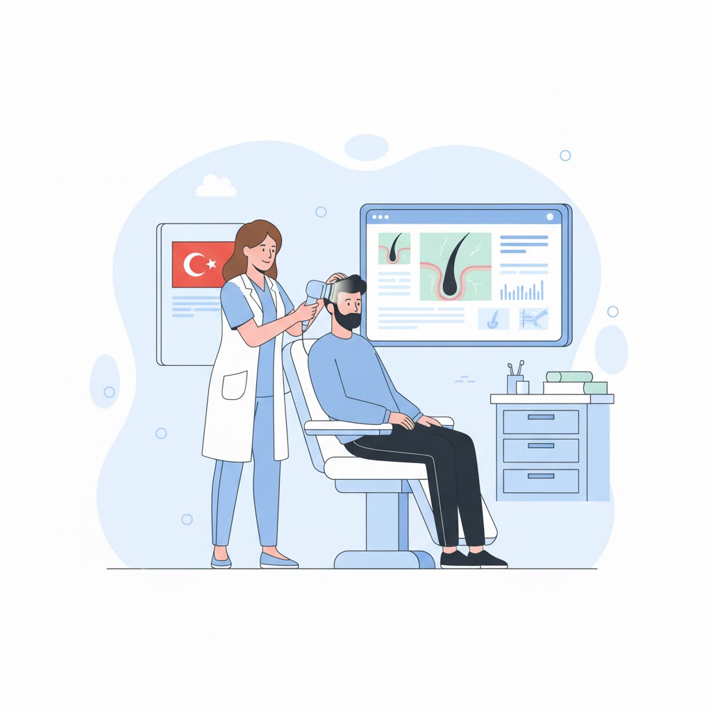 Hair Transplant Turkey Clinic Scalp Analysis