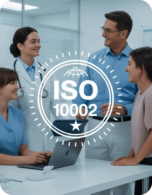 Vera Clinic operates under ISO 10002 – Customer Satisfaction Management System