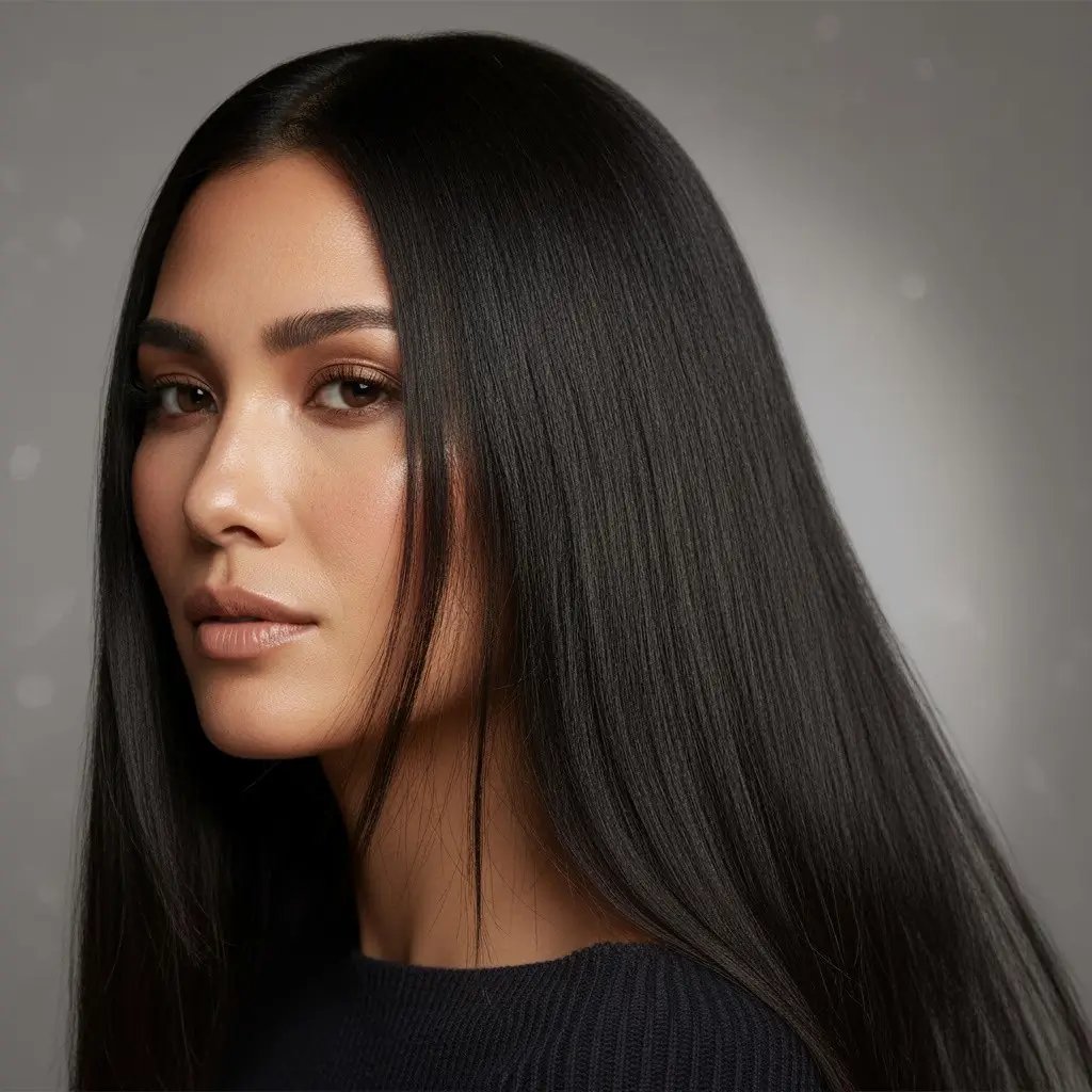 Peinado largo ondulado con ondas naturales sueltas.