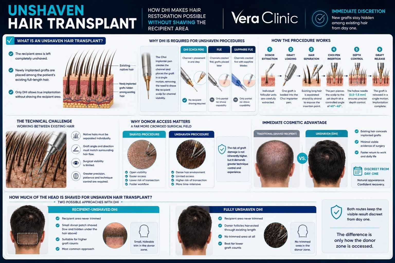 Unshaven H.T..jpg Unshaven DHI Hair Transplant - how it works