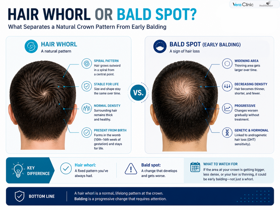 Hair Whorl or Bald Spot